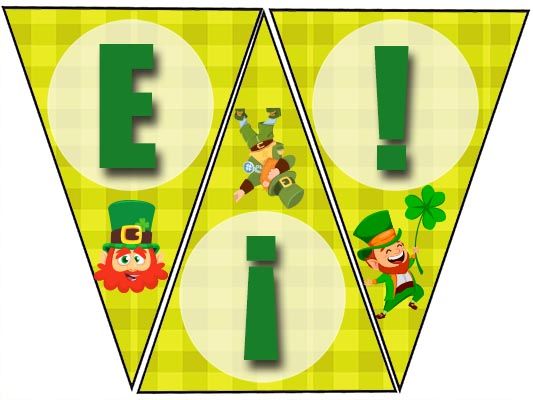 Free Printable Welcome Sign with Leprechauns