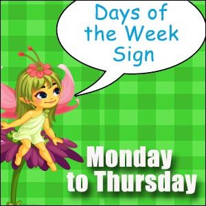 Days of the Week Classroom Sign