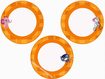 Orange Circles 2 - FREE & Editable