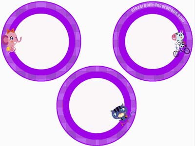 Purple Circles - FREE & Editable