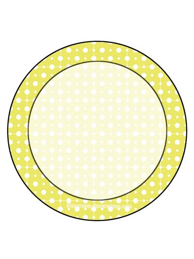 Free Classroom Sign - One Large Yellow Circle