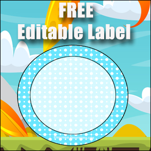 Free Classroom Sign - One Large Blue Circle