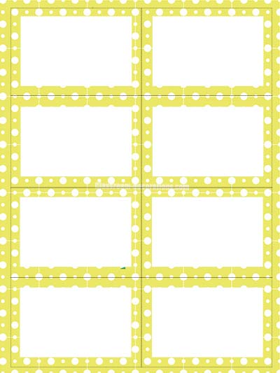 Labels - Yellow Polka Dots